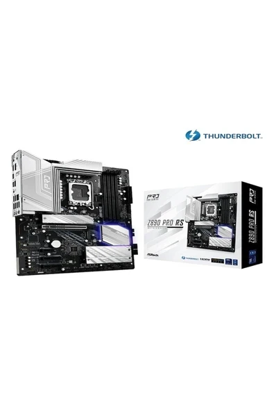 Asrock Z890 Pro RS LGA1851 DDR5 9066 MHz+(OC) ATX Gaming (Oyuncu) Anakart ürün görseli 1