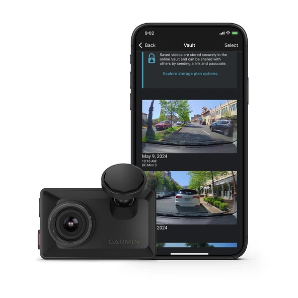 Garmin Dash CamTM X310, Compact 4k Ultra HD Touch Dash Cam 140 derecelik bir görüntü alanı ile, ClarityTM Polarizer, Voice Controlled, GPS, 2.4" Ekran, Otomatik Kayıt ürün görseli 1