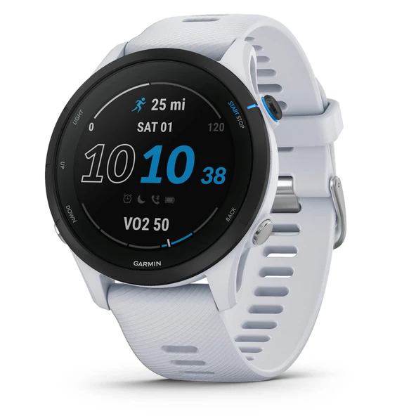 Garmin Forerunner® 255 Müzik, GPS Müzikle Smartwatch, Advanced Insights, Long-Lasting Battery, White ürün görseli 1