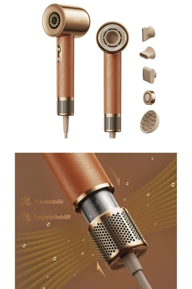 tcxh hızlı Miracle Saç Kurutma Makinesi 5in1 600 Milyon Negatif İyon,130.000 RPM Yüksek Hızlı Motor ürün görseli 1