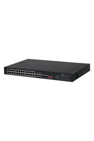 Dahua PFS3226-24ET-240 24 Port Poe 2 Port Sfp 2 Port Gbıt Uplink 10-100 Switch ürün görseli 1