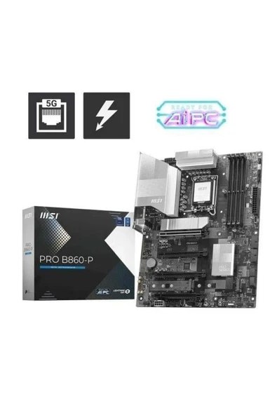 PRO B860-P DDR5 HDMI-DP PCIE 5.0 1851P ATX ürün görseli 1