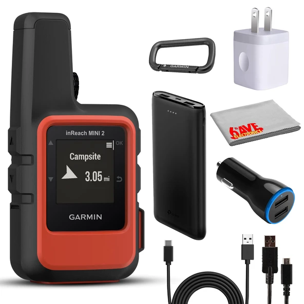 Garmin inReach Mini 2 Uydu İletişimci, Hafif Kompakt Kompakt Tasarım, Hiking için Portatif GPS El Kitabı, Aksesuarlar (Flame Red) ile Cihazın Eşleştirilmesi ürün görseli 1