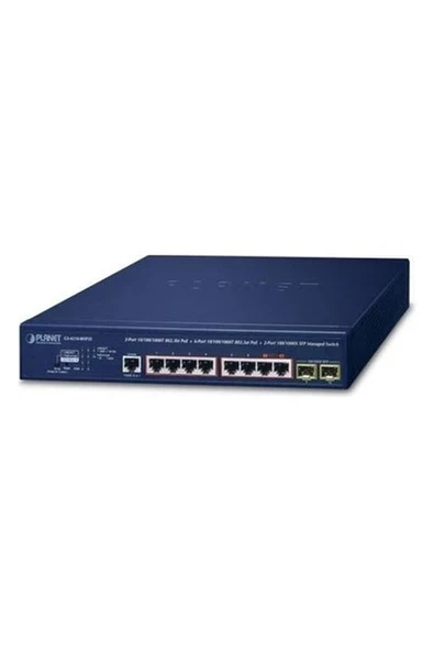 Planet PL-GS-4210-8HP2S 2 Port 1000T Poe 6 Port 100T 2 Port Sfp Managed Switch ürün görseli 1