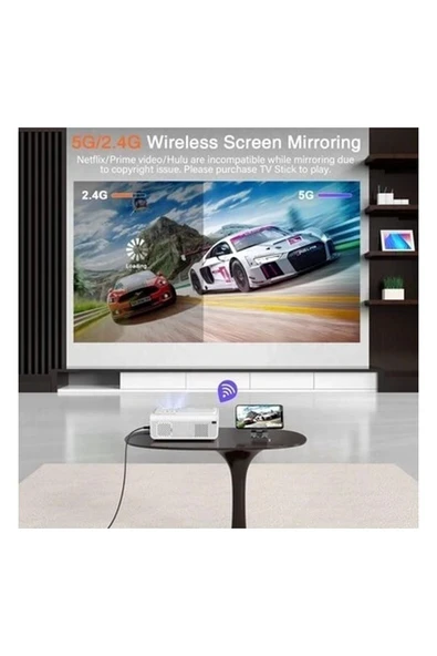 Auking Mini Projektör C 6d/4p-Keystone Projector ürün görseli 1