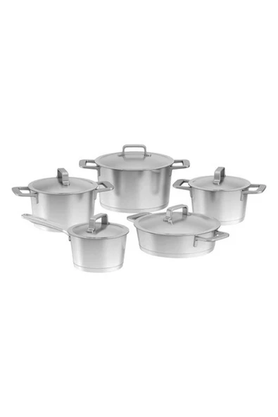 Berghoff Dina Meta 10 Parça Paslanmaz Çelik Tencere Seti ürün görseli 1