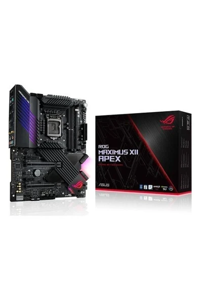 Asus ROG Maximus XII Apex Intel Z490  DDR4 5000 MHz (OC) Lga1200 AX Wifi + Bt Atx Anakart ürün görseli 1