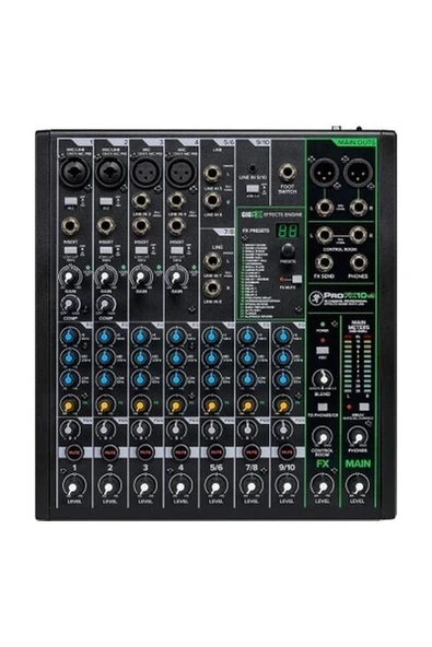 Mackie PROFX10 V3 10-Kanal Profesyonel Efektli Mikser ürün görseli 1