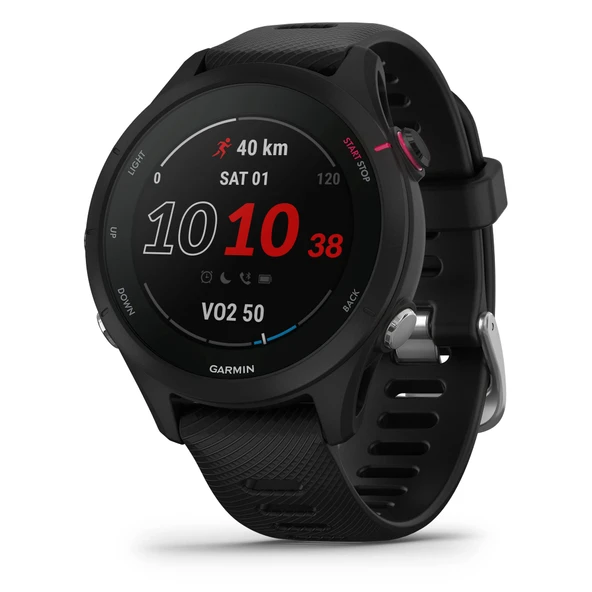 Garmin Forerunner 255S Music, Smaller GPS, Music, Advanced Insights, Long-Lasting Battery, Black (Reed), 41 MM ürün görseli 1