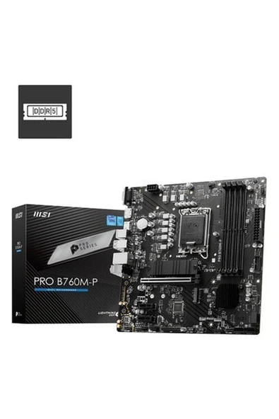 Msı Pro B760M-P Ddr5 6800MHZ(OC) M.2 M.2 HDMI Matx 1700P ürün görseli 1