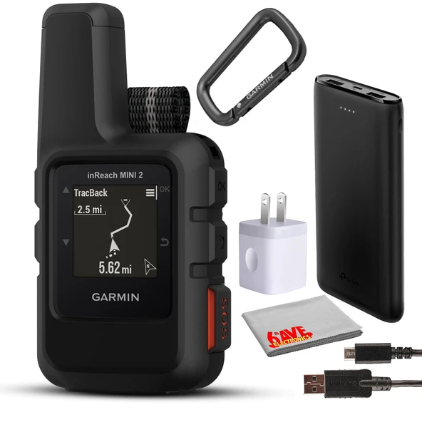 Garmin inReach Mini 2 Compact Uydu İletişimci, Hafif Rugged Design, Portrevi için Mobil, Text Messaging Device Sche (Black) ürün görseli 1