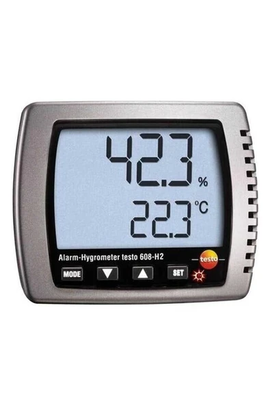 Testo 608-H2 Sıcaklık ve Nem Ölçer (Çok Hassas) Alarmlı ürün görseli 1