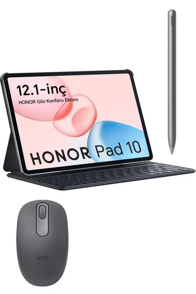 Pad 10 8GB 256GB Wifi 12\" Gri Tablet + Klavyeli Kılıf + Kalem+Mouse ürün görseli 1