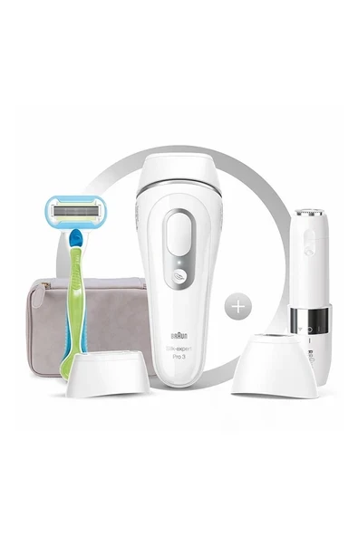 Braun Silk Expert Pro 3 PL3139 300.000 Atımlı, 2 Başlıklı Yeni Nesil Ipl + FS1000 + Seyahat Çantası ürün görseli 1