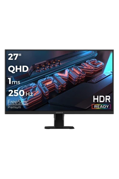Gigabyte GS27Q x 27 2560X1440 250Hz (Oc) 1ms HDMI Dp Freesync Premium IPS Gaming Monitör ürün görseli 1