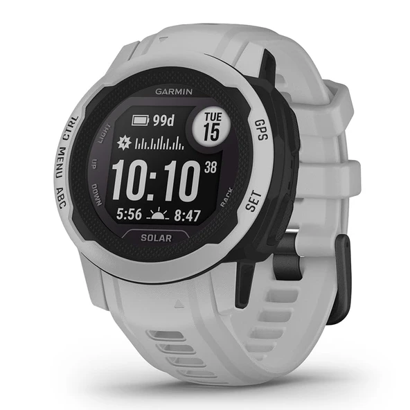 Garmin Instinct 2S Solar, Smaller-Sized Rugged Outdoor Watch with GPS, with Solar Şarj Cap tasks, built for All Elements, Multi-GNSS Support, Tracback Routing and More, Mist Gray Gray ürün görseli 1