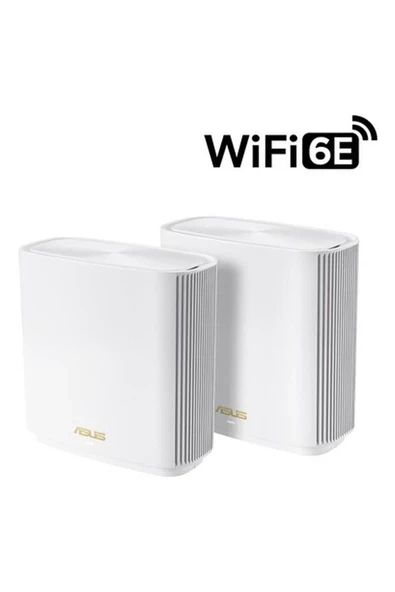 Asus Zenwifi Et8 AX6600 Wireless Tri-Band Gigabit Mesh Wi-Fi System (2-Pack, White) ürün görseli 1