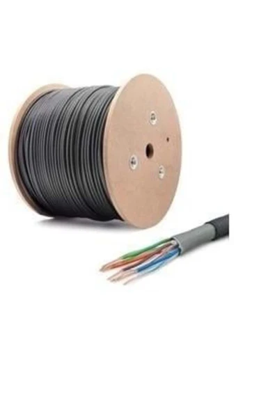 Q-CATO7 S/FTP 23AWG 500m CAT7 SİYAH KABLO (HALOGEEN FREE) FULL BAKIR ürün görseli 1