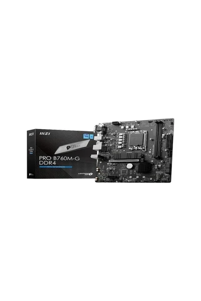 Msı Pro B760M-G Ddr4 Soket 1700 Ddr4 4800(OC) Pcı-E ,m.2 Usb3.2 Hdmı,dp,vga 1x 2.5g Lan Matx ürün görseli 1