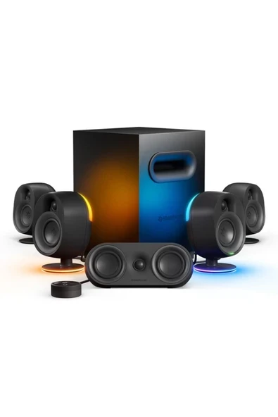 Steelseries Arena 9 Rgb 5.1 Surround Optik ve Bluetooth Bağlantılı Oyun Hoparlörü ürün görseli 1