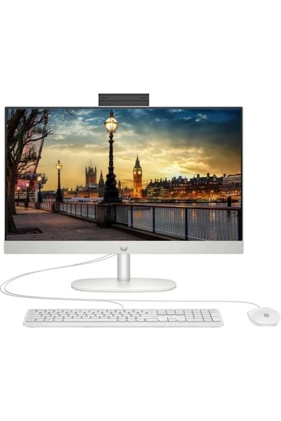 HP Proone 245 G10 9H6M8ET R5-7520U 8gb 512GB SSD 23.8'' Fdos Beyaz ürün görseli 1