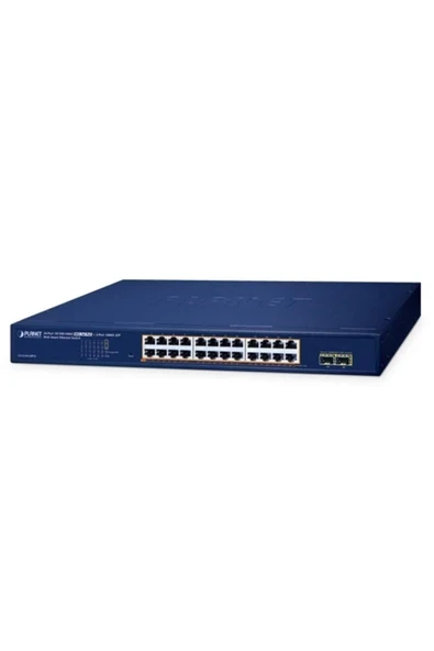 Layer 2 Web Smart Ethernet Switch 24-Port 10/100/1000T IEEE802.3af/at PoE+ port (Port başı ürün görseli 1