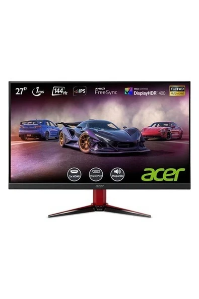 Acer Nitro VG271P 27" 144Hz 1ms (2xHDMI+Display) FreeSync Full HD IPS LED Gaming Monitör UM.HV1EE.P04 ürün görseli 1