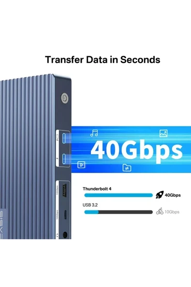TB4011 11in1 Thunderbolt 4 HDMI, DP, USB, 2.5G LAN Dock ürün görseli 1