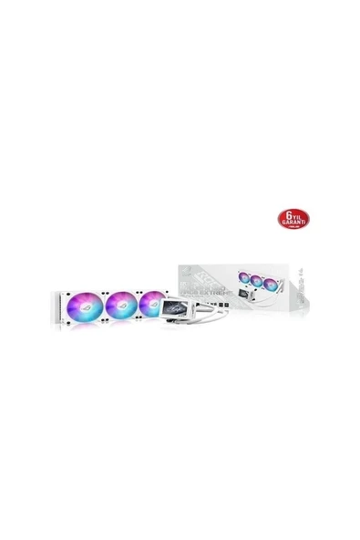 Asus Rog Ryujın Iıı 360 Argb Extreme Sıvı Soğutucu, Asetek Emma Gen8 V2 Pompa, Yüksek Hava Akışı ve Statik Basınç Için Manyetik Argb Fanlar, 3.5" LCD Donanım Takibi ve Özel Gıfler-Siyah ürün görseli 1