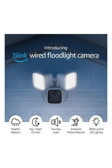 Blink Kablolu Floodlight Kamera - Akıllı Güvenlik Kamerası ürün görseli 1