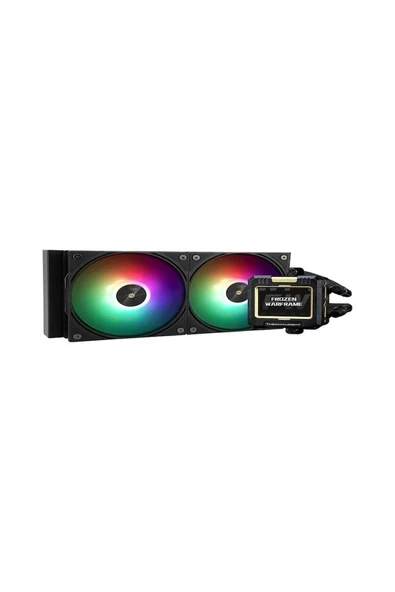 Frozen Warframe 240 Black ARGB 240 MM Intel-AMD Uyumlu İşlemci Sıvı Soğutucu Siyah ürün görseli 1
