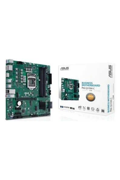 Asus Pro Q570M-C/CSM Intel Q570 LGA1200 DDR4 3200 2xdp HDMI ürün görseli 1