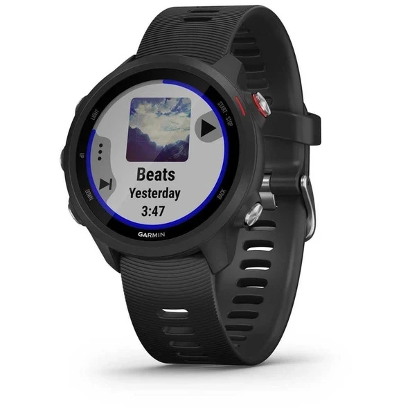 Garmin Forerunner 245 Müzik GPS Koşu Akıllı Saati, Müzik ve Koşu ve Antrenman Özellikleriyle, Siyah Bant ürün görseli 1