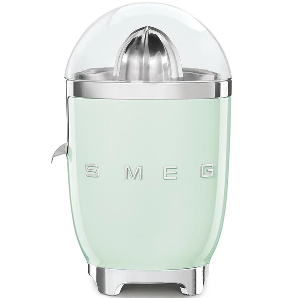 Smeg, Elektrikli narenciye sıkacağı CJF11PGEU, damlamaya dayanıklı ağızlık ve üniversal koni, kaymaz ayaklar, paslanmaz çelikten yapılmış filtre süzgeci ve pres konisi, 70 W, pastel yeşil ürün görseli 1