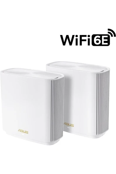Zenwifi Et8 AX6600 Wifi 6E Wireless Tri-Band Gigabit Mesh Wi-Fi System (2-Pack, White) ürün görseli 1