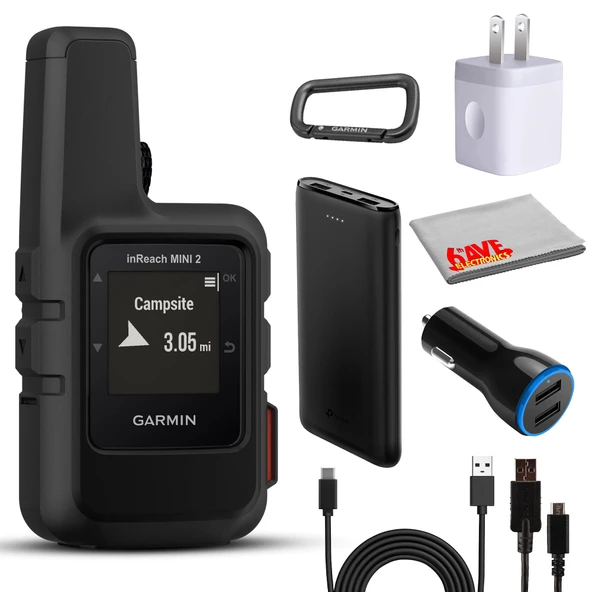Garmin inReach Mini 2 Uydu İletişimci, Hafif Compact Rugged Design, Portrevi için Mobil, Text Messaging Device Sche (Black) ürün görseli 1