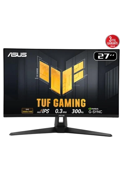 TUF GAMING VG27AQM5A 27&QUOT; 0.3MS, 300HZ, QHD, DP, 2XHDMI, USB, HOPARLÖR, FAST IPS LED, ELMB ürün görseli 1