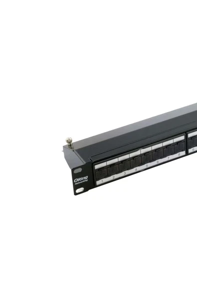 FTP CAT6A 24 PORT PATCH PANEL 0.5U - Right Angle ürün görseli 1