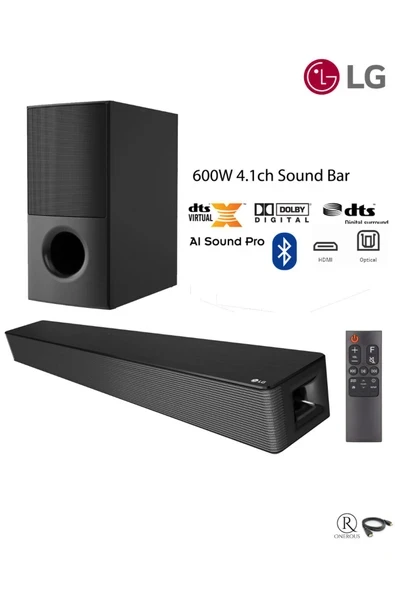600W Yüksek Ses ve Kalite, 4.1 Kanal Sinema deneyimi, Kablosuz Bluetooth Optik ve USB Ses Sistemi ürün görseli 1