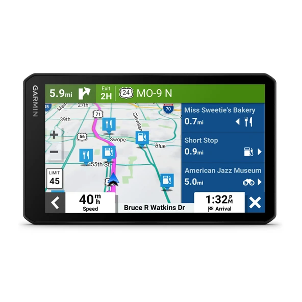 Garmin DriveCamTM 76, Büyük, Easy-to-Read 7" GPS araba Navigator, built-in Dash Cam, Otomatik Olay Tespiti, Yüksek Çözünürlük Birdseye Uydu Görüntüry ürün görseli 1