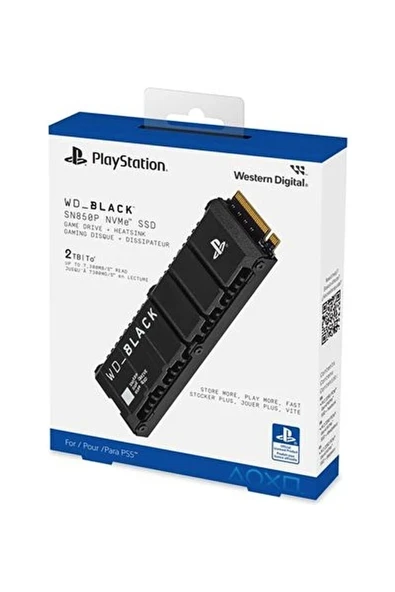 Black 2tb Sn850p 7300mb/s-6600mb/s Playstatıon 5 Uyumlu Pcıe Gen4 X4 M.2 Nvme Ssd Wdbbyv0020bnc-wrsn ürün görseli 1