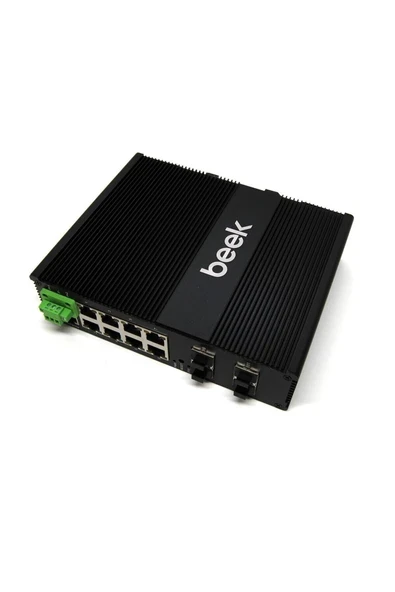 Yönetilebilir L2 10g Endüstriyel Poe Switch\n8 X 10/100/1000t\n4 X 1/10g Sfp \npoe Güç Bütçesi: 2 ürün görseli 1