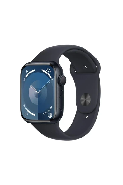 Watch Series 9 GPS 45mm Gece Yarısı Alüminyum Kasa ve Gece Yarısı Spor Kordon - S/M ürün görseli 1