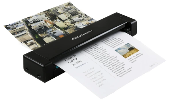 IRIScan Executive Mobil Tarayıcı Belge Tarayıcı A4 8PPM Çift Yönlü Tarayıcı - v4: PDF Düzenleyici, USB Destekli, OCR, Word'e Tarama, PDF, XLS, Outlook'a Kartvizitler, Win ürün görseli 1