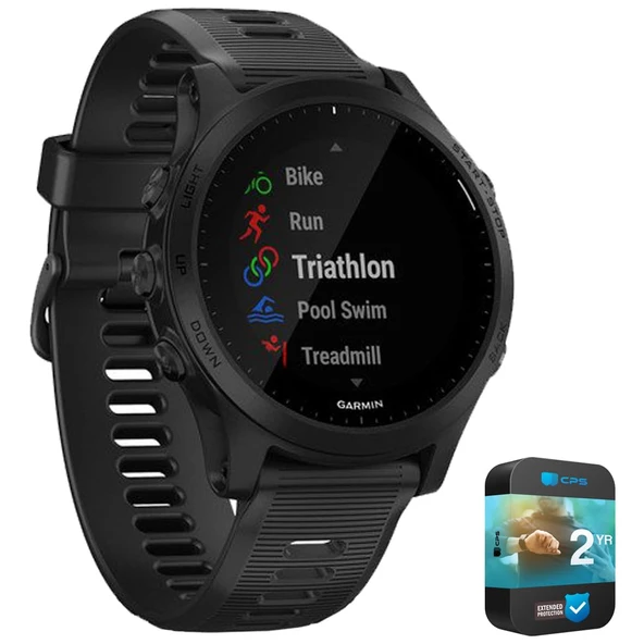 Garmin 010-02063-00 Forerunner 945 GPS Sport Watch (Black) Sche ile 2 YR CPS Geliştirilmiş Koruma Paketi ürün görseli 1