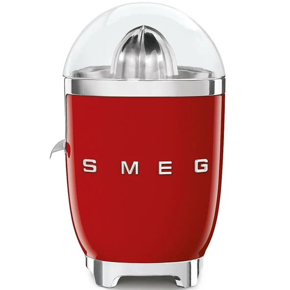 Smeg, Elektrikli narenciye sıkacağı CJF11RDEU, damlamaya dayanıklı ağızlık ve üniversal koni, kaymaz ayaklar, paslanmaz çelikten yapılmış filtre süzgeci ve pres konisi, 70 W, kırmızı ürün görseli 1