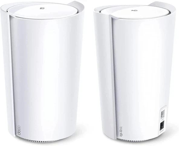 TP-Link AX6600 Deco Üç Bantlı Wi-Fi 6 Ağ Sistemi (Deco X90) - 6000 Metrekareye kadar alanı kapsar, Yönlendiricilerin ve Genişleticilerin yerine geçer, Yapay Zeka Tahrikli ve Akıllı Antenler, 2-P... ürün görseli 1