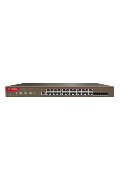 IP-COM G5328X 24 PORT GIGABIT + 4X10GB SFP UPLINK L3 YÖNETİLEBİLİR RACKMOUNT SWITCH ürün görseli 1
