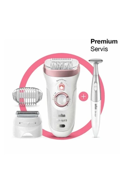 Silk-épil 9 Sensosmart™ Epilatör 7 Ek Parçalı Kablosuz Islak Ve Kuru ürün görseli 1