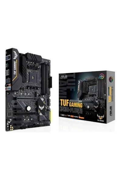 Asus TUF Gaming B450-Plus II Amd B450  DDR4 4400 MHz (OC) Am4 Atx Anakart ürün görseli 1